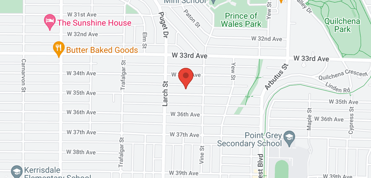 map of 2399 W 35TH AVENUE